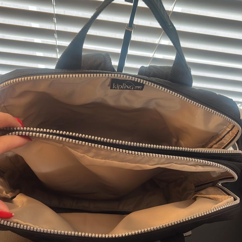 Kipling Backpack Travel Backpack Color Black Like… - image 7